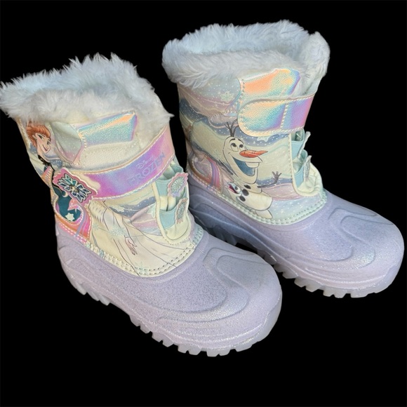 Disney Frozen Winter Boots Size 12 light up - Picture 4 of 8